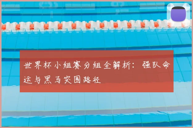 世界杯小组赛分组全解析：强队命运与黑马突围路径